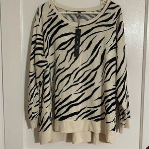New zebra print sweater